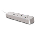 Design de tomada de extensão elétrica com USB Power Strip